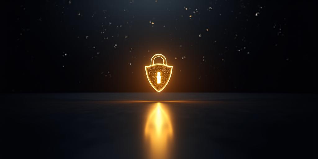 Symbolische Darstellung von Datensicherheit und Privatsphäre im Luxusbereich